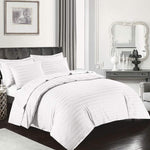 PREMIUM COTTON SATIN STRIPED 400 THREAD COUNT BEDDING SET