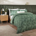 SEVILLE LEAF TUFTED SOFT TOUCH DUVET COVER SET