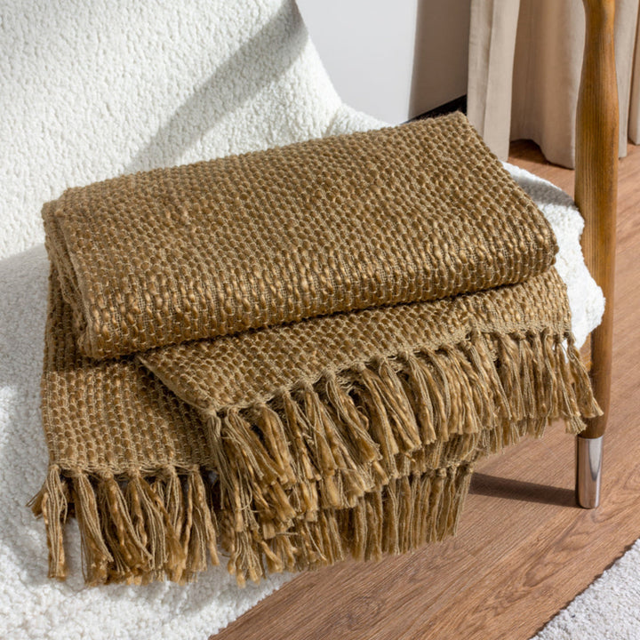 HÖEM MORNI WOVEN FRINGED THROW