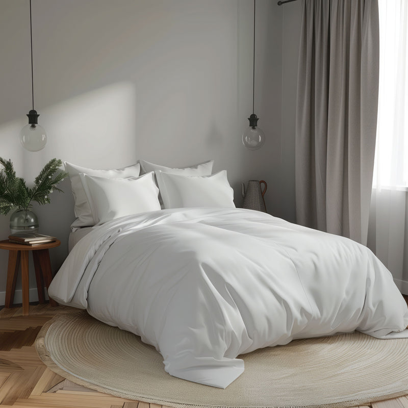 Egyptian Cotton Sateen 200 Thread Count Bedding Set