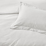 WAFFLE TEXTURED 100% COTTON DUVET COVER SET