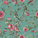 VINTAGE CHINOISERIE FLORAL EXOTIC DUVET COVER SET