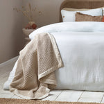 LARK 200 THREAD COUNT COTTON MUSLIN DUVET COVER SET WHITE