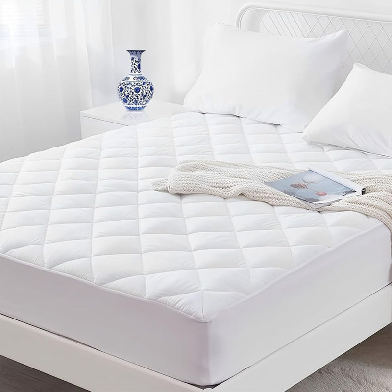 EMBOSSED QUILTED MICROFIBRE MATTRESS PROTECTOR