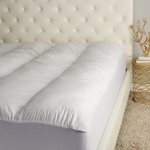 SATIN SILK FEEL DOWN ALTERNATIVE MATTRESS TOPPER